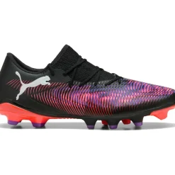 Puma FUTURE 8 MATCH Low FG AG voetbalschoenen heren black white glowing red< Voetbalschoenen