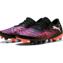 Puma FUTURE 8 MATCH Low FG AG voetbalschoenen heren black white glowing red< Voetbalschoenen