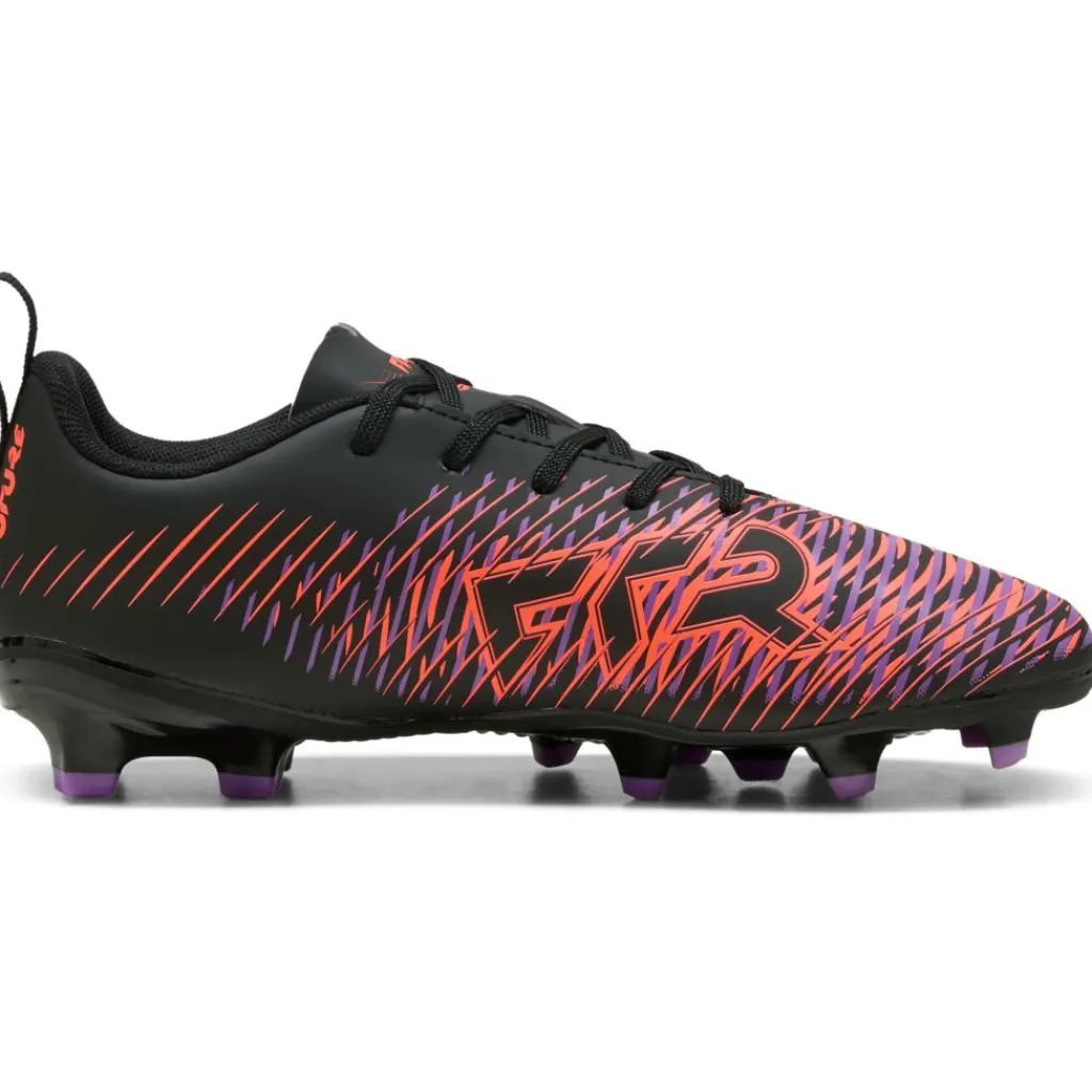 Voetbalschoenen-Puma FUTURE 8 PLAY FG AG voetbalschoenen junior black white glowing red