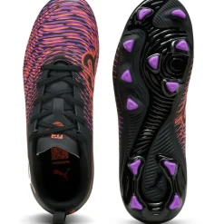 Voetbalschoenen-Puma FUTURE 8 PLAY FG AG voetbalschoenen junior black white glowing red