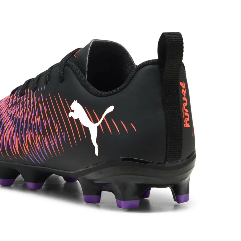 Voetbalschoenen-Puma FUTURE 8 PLAY FG AG voetbalschoenen junior black white glowing red