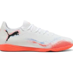 Puma Future 8 Play It IC zaalvoetbalschoenen white black glowing red< Voetbalschoenen