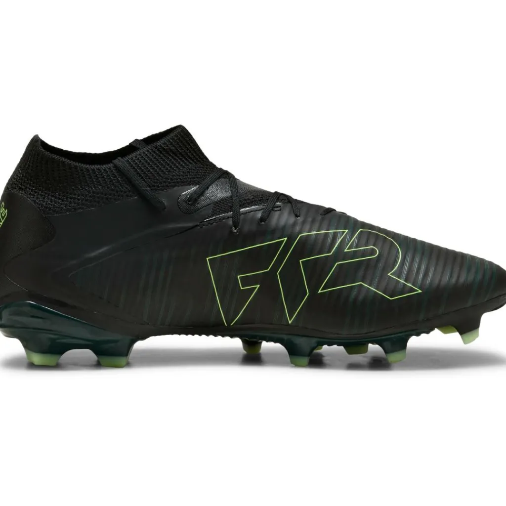 Voetbalschoenen-Puma Future 8 Pro FG - AG voetbalschoenen black fizzy light green terrain