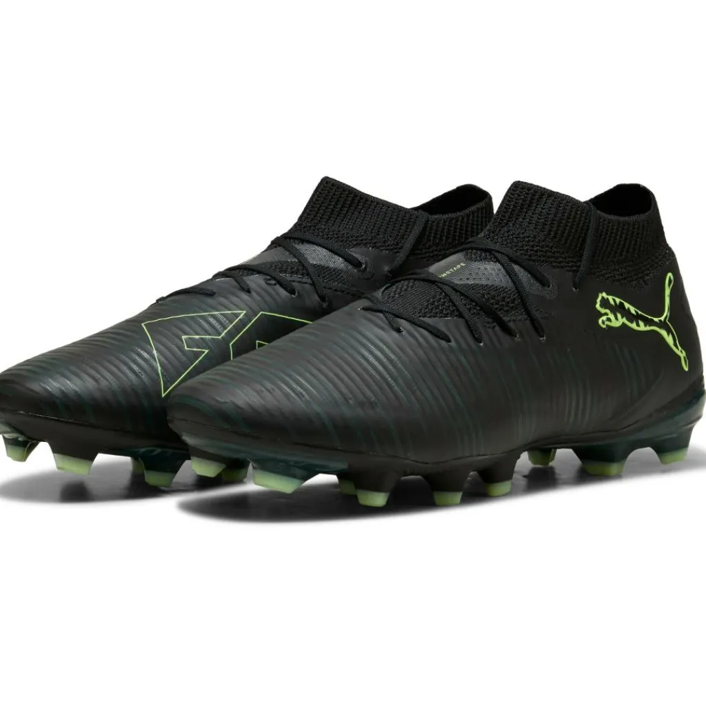 Voetbalschoenen-Puma Future 8 Pro FG - AG voetbalschoenen black fizzy light green terrain