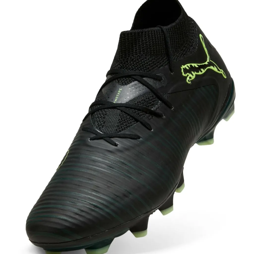 Voetbalschoenen-Puma Future 8 Pro FG - AG voetbalschoenen black fizzy light green terrain