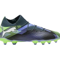 Puma FUTURE 7 PRO FG AG voetbalschoenen junior grey skies white fizzy apple< Voetbalschoenen