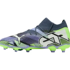 Puma FUTURE 7 PRO FG AG voetbalschoenen junior grey skies white fizzy apple< Voetbalschoenen