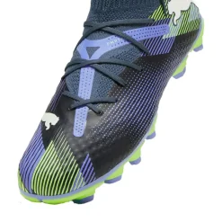 Puma FUTURE 7 PRO FG AG voetbalschoenen junior grey skies white fizzy apple< Voetbalschoenen