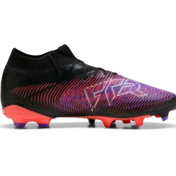 Puma FUTURE 8 PRO FG AG voetbalschoenen heren black white glowing red< Voetbalschoenen