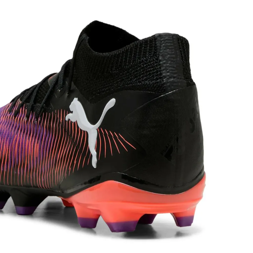 Puma FUTURE 8 PRO FG AG voetbalschoenen heren black white glowing red< Voetbalschoenen