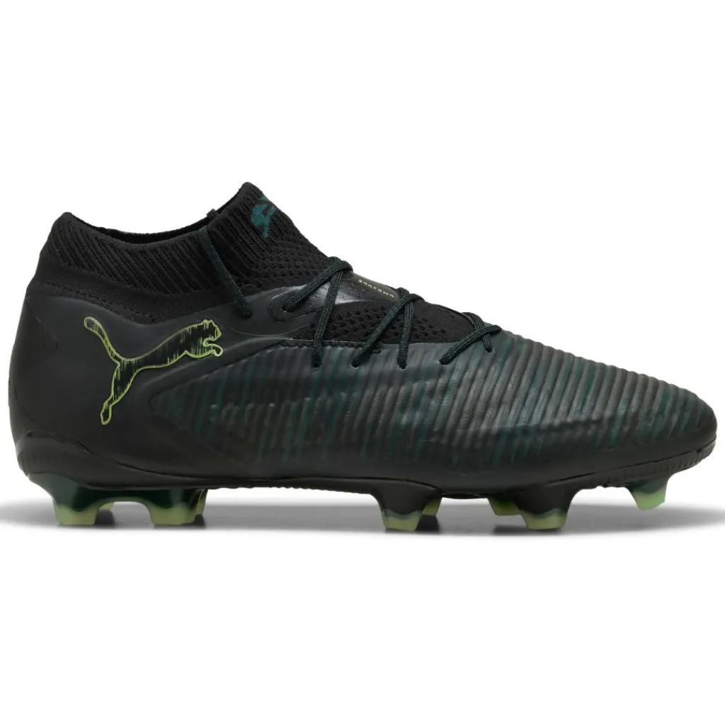 Voetbalschoenen-Puma Future 8 Ultimate FG voetbalschoenen black fizzy licht green terrain