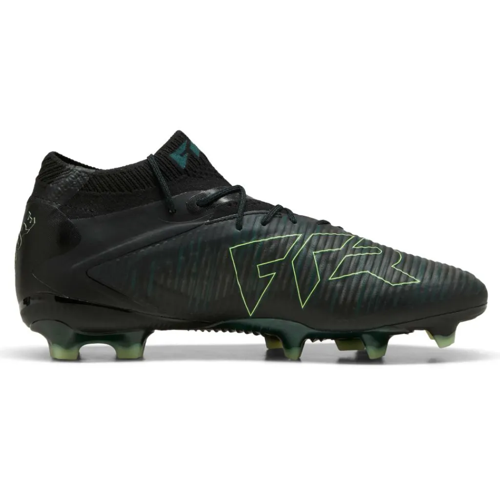 Voetbalschoenen-Puma Future 8 Ultimate FG voetbalschoenen black fizzy licht green terrain