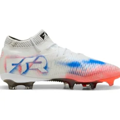 Puma Future 8 Ultimate FG voetbalschoenen white  black glowing red< Voetbalschoenen