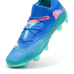 Puma FUTURE 7 ULTIMATE FG AG voetbalschoenen heren bluemazing white electric peppermint< Voetbalschoenen
