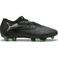 Puma FUTURE 8 ULTIMATE Low FG voetbalschoenen heren black cool light grey fluo green< Voetbalschoenen