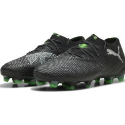 Puma FUTURE 8 ULTIMATE Low FG voetbalschoenen heren black cool light grey fluo green< Voetbalschoenen