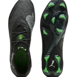 Puma FUTURE 8 ULTIMATE Low FG voetbalschoenen heren black cool light grey fluo green< Voetbalschoenen