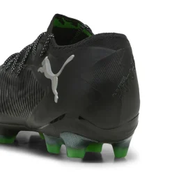Puma FUTURE 8 ULTIMATE Low FG voetbalschoenen heren black cool light grey fluo green< Voetbalschoenen