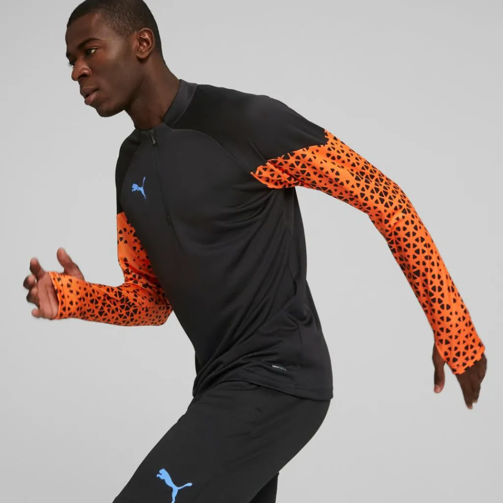 Puma IndividualCUP trainingsshirt heren black ultra orange< Voetbalkleding