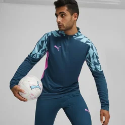 Puma IndividualFINAL trainingsshirt heren ocean tropic bright aqua< Voetbalkleding