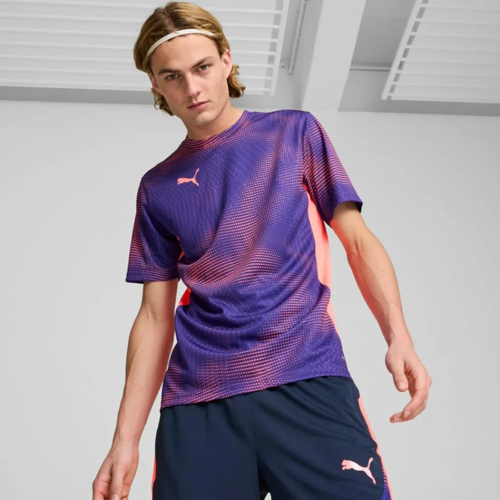 Voetbalkleding-Puma IndividualFINAL voetbalshirt heren club navy dark amethyst