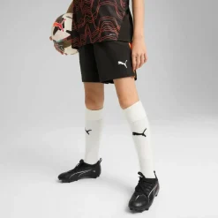 Voetbalkleding-Puma IndividualFINAL voetbalbroekje junior black heat fire