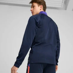 Puma IndividualLIGA 1/4 Zip trainingsshirt heren club navy< Voetbalkleding