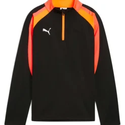 Puma IndividualLIGA 1/4 Zip trainingsshirt junior black heat fire< Voetbalkleding