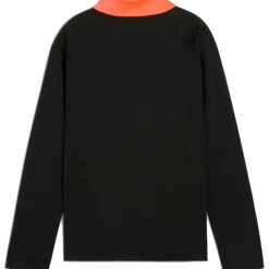 Puma IndividualLIGA 1/4 Zip trainingsshirt junior black heat fire< Voetbalkleding