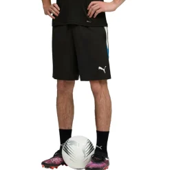 Voetbalkleding-Puma IndividualLIGA voetbalbroekje heren black white ultra blue