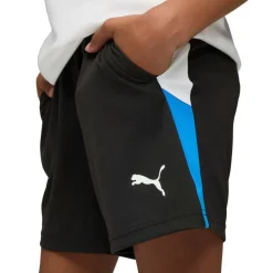 Voetbalkleding-Puma IndividualLIGA voetbalbroekje junior black white ultra blue