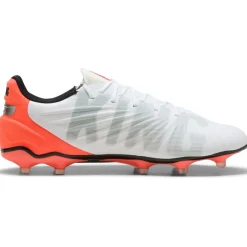Puma King Match FG - AG voetbalschoenen white silver glowing red< Voetbalschoenen