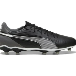 Puma KING MATCH FG AG voetbalschoenen heren black white cool dark grey< Voetbalschoenen