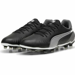 Puma KING MATCH FG AG voetbalschoenen heren black white cool dark grey< Voetbalschoenen