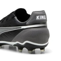 Puma KING MATCH FG AG voetbalschoenen heren black white cool dark grey< Voetbalschoenen
