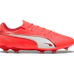 Puma KING MATCH FG AG voetbalschoenen heren glowing red white red fire< Voetbalschoenen