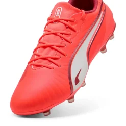Puma KING MATCH FG AG voetbalschoenen heren glowing red white red fire< Voetbalschoenen