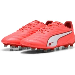 Voetbalschoenen-Puma KING PRO FG AG voetbalschoenen heren glowing red white red fire