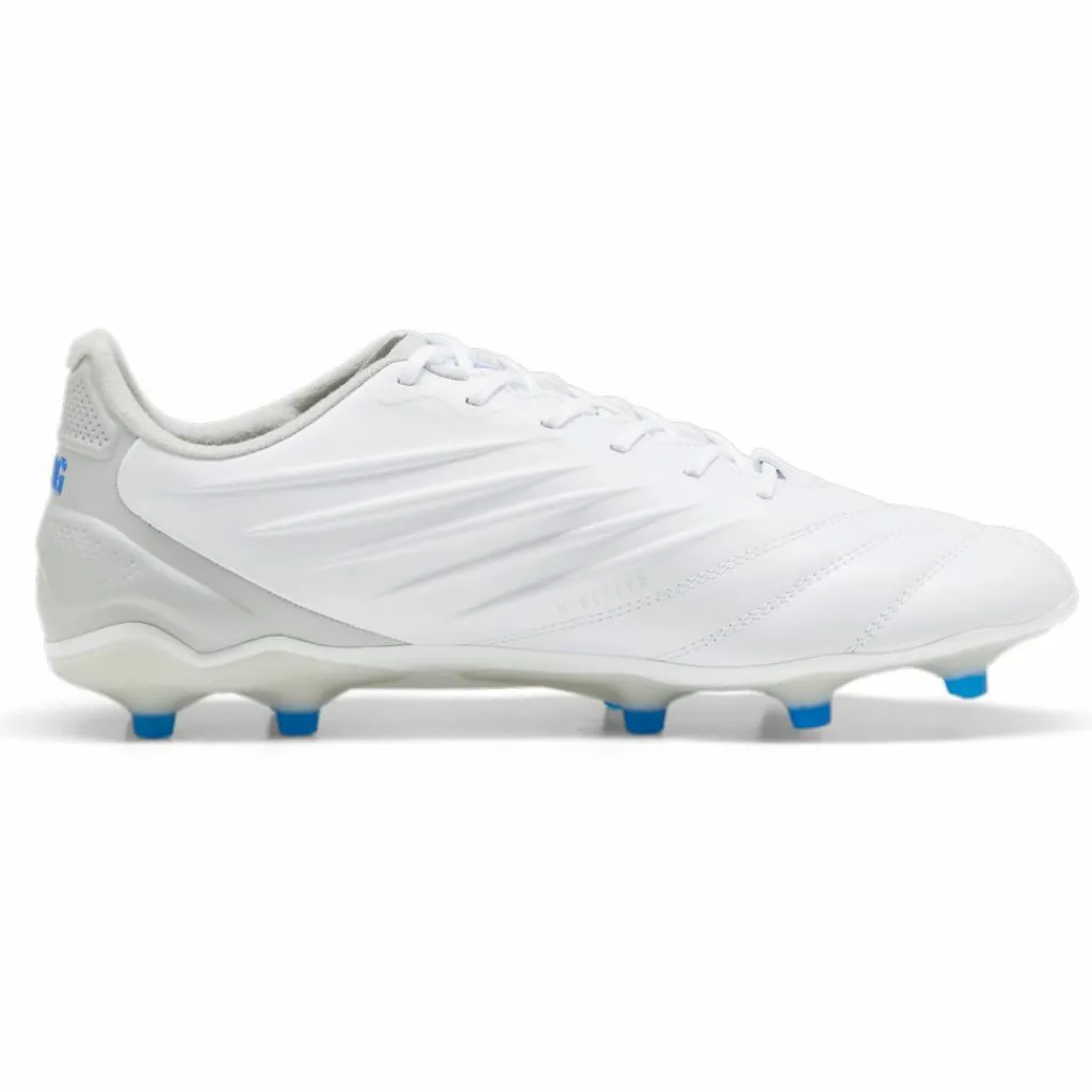 Puma KING PRO FG AG voetbalschoenen heren white bluemazing flat light grey< Voetbalschoenen