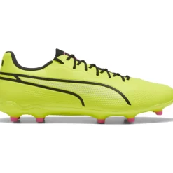 Puma KING PRO FG AG voetbalschoenen heren electric lime black poison pink< Voetbalschoenen