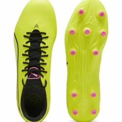 Puma KING PRO FG AG voetbalschoenen heren electric lime black poison pink< Voetbalschoenen
