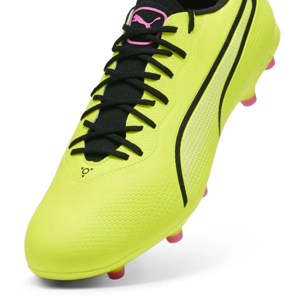 Puma KING PRO FG AG voetbalschoenen heren electric lime black poison pink< Voetbalschoenen