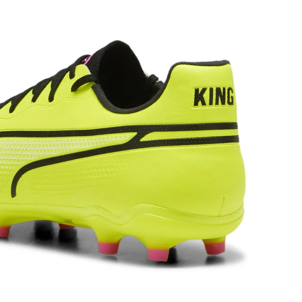 Puma KING PRO FG AG voetbalschoenen heren electric lime black poison pink< Voetbalschoenen