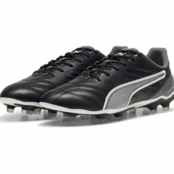 Puma KING PRO FG AG voetbalschoenen black white cool dark grey< Voetbalschoenen