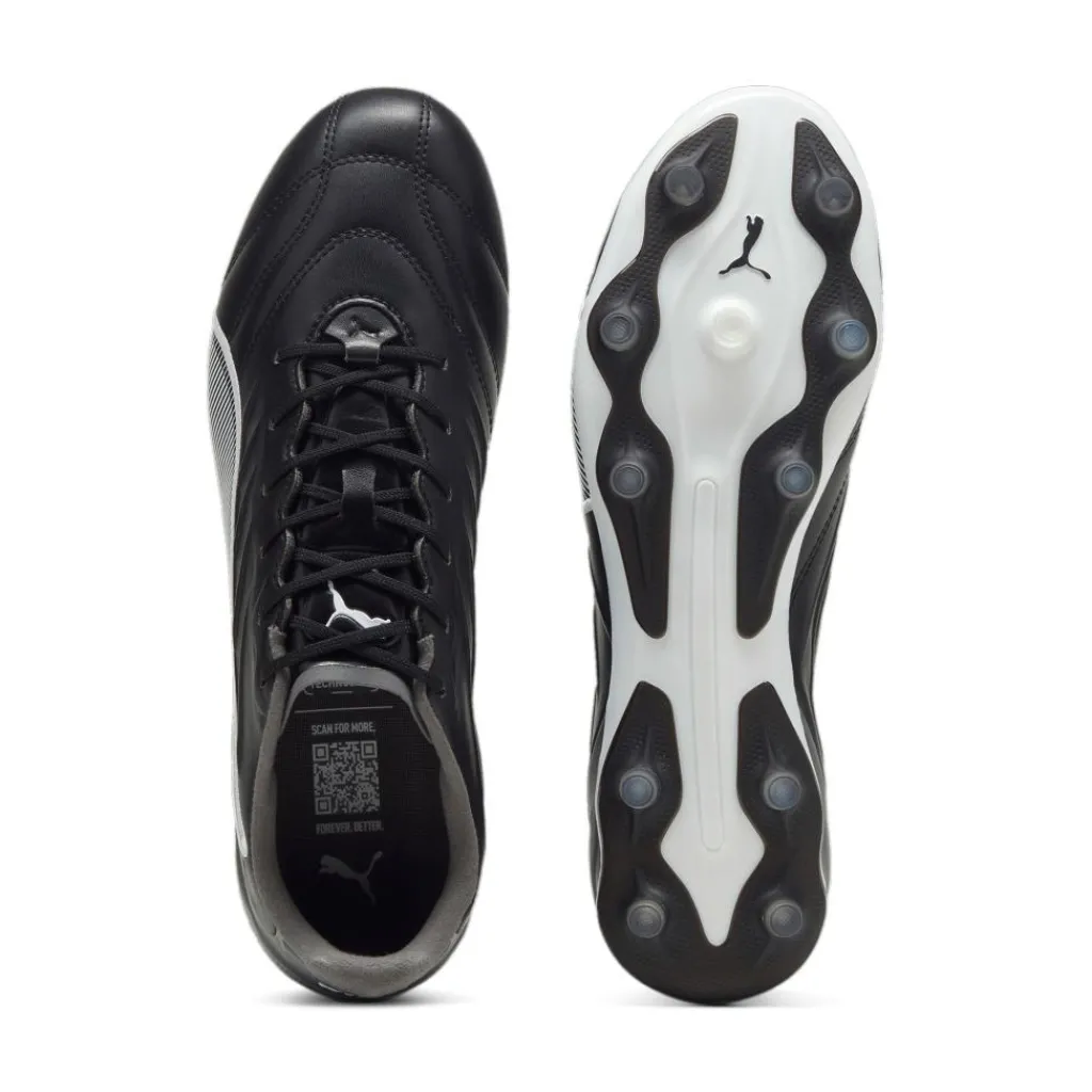 Puma KING PRO FG AG voetbalschoenen black white cool dark grey< Voetbalschoenen