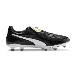 Voetbalschoenen-Puma King Top FG voetbalschoenen black white