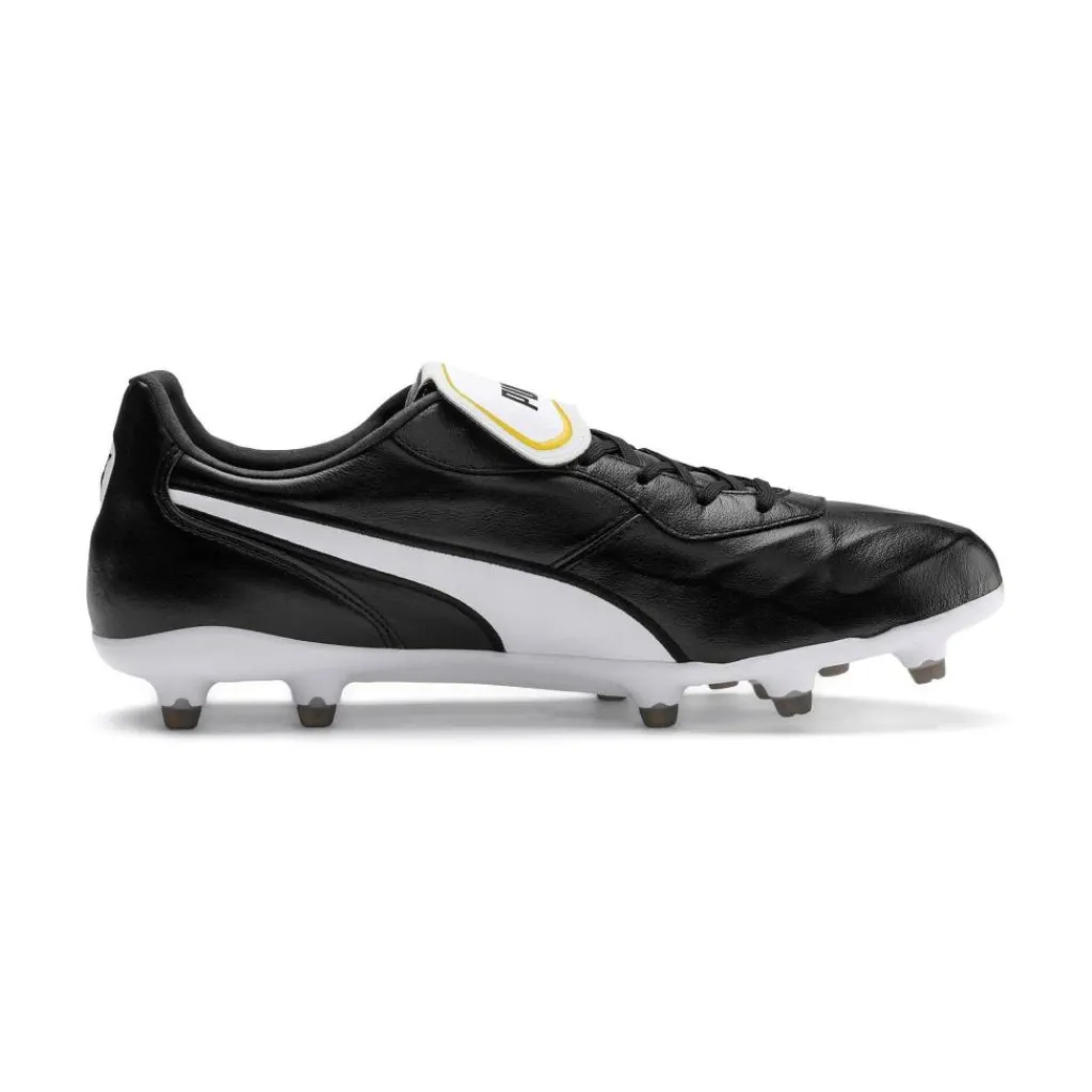 Voetbalschoenen-Puma King Top FG voetbalschoenen black white