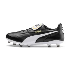 Voetbalschoenen-Puma King Top FG voetbalschoenen black white