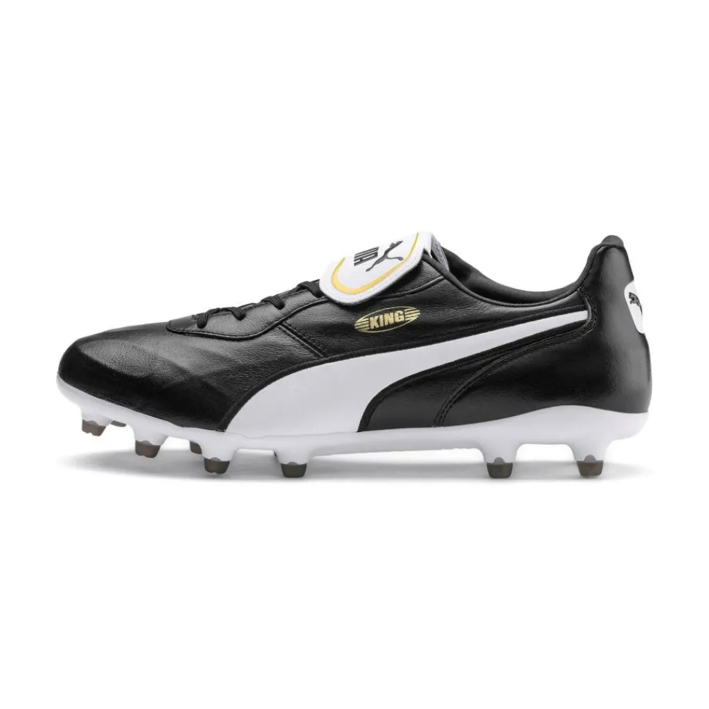 Voetbalschoenen-Puma King Top FG voetbalschoenen black white