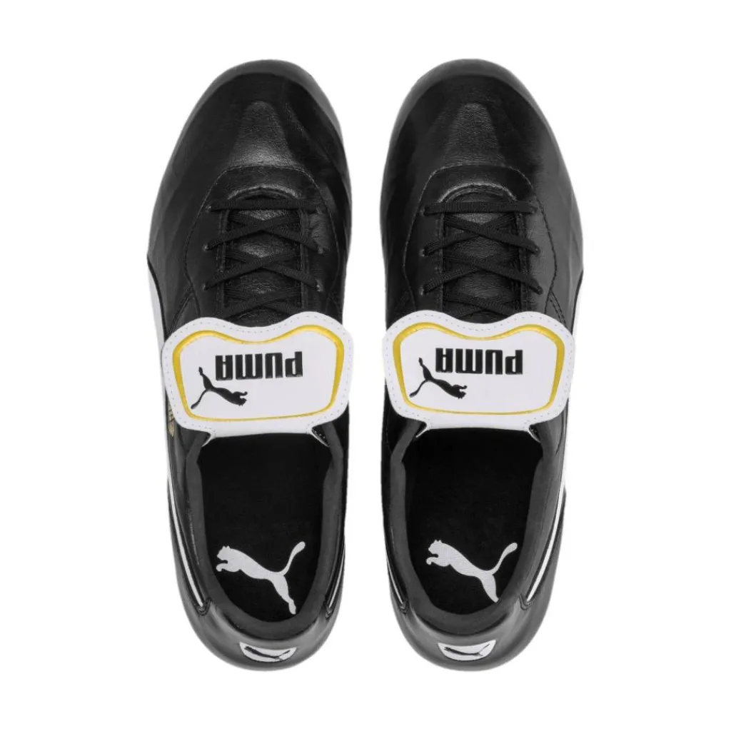 Voetbalschoenen-Puma King Top FG voetbalschoenen black white